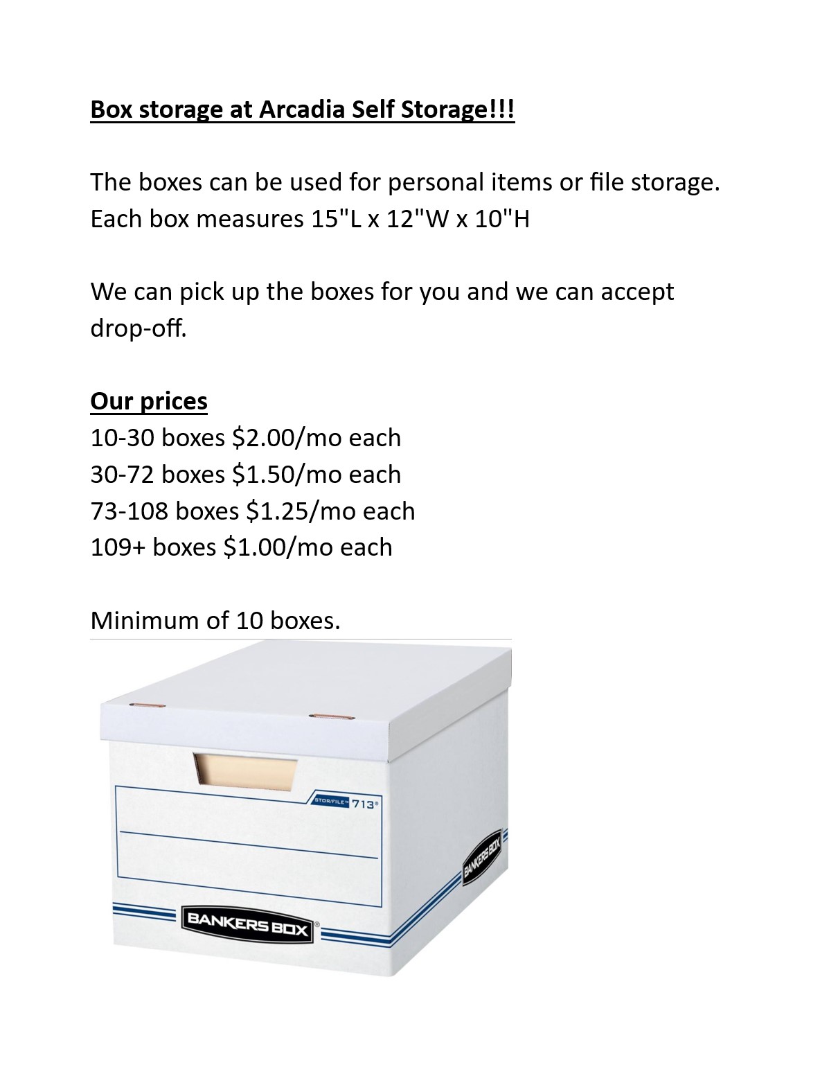 box/ file storage